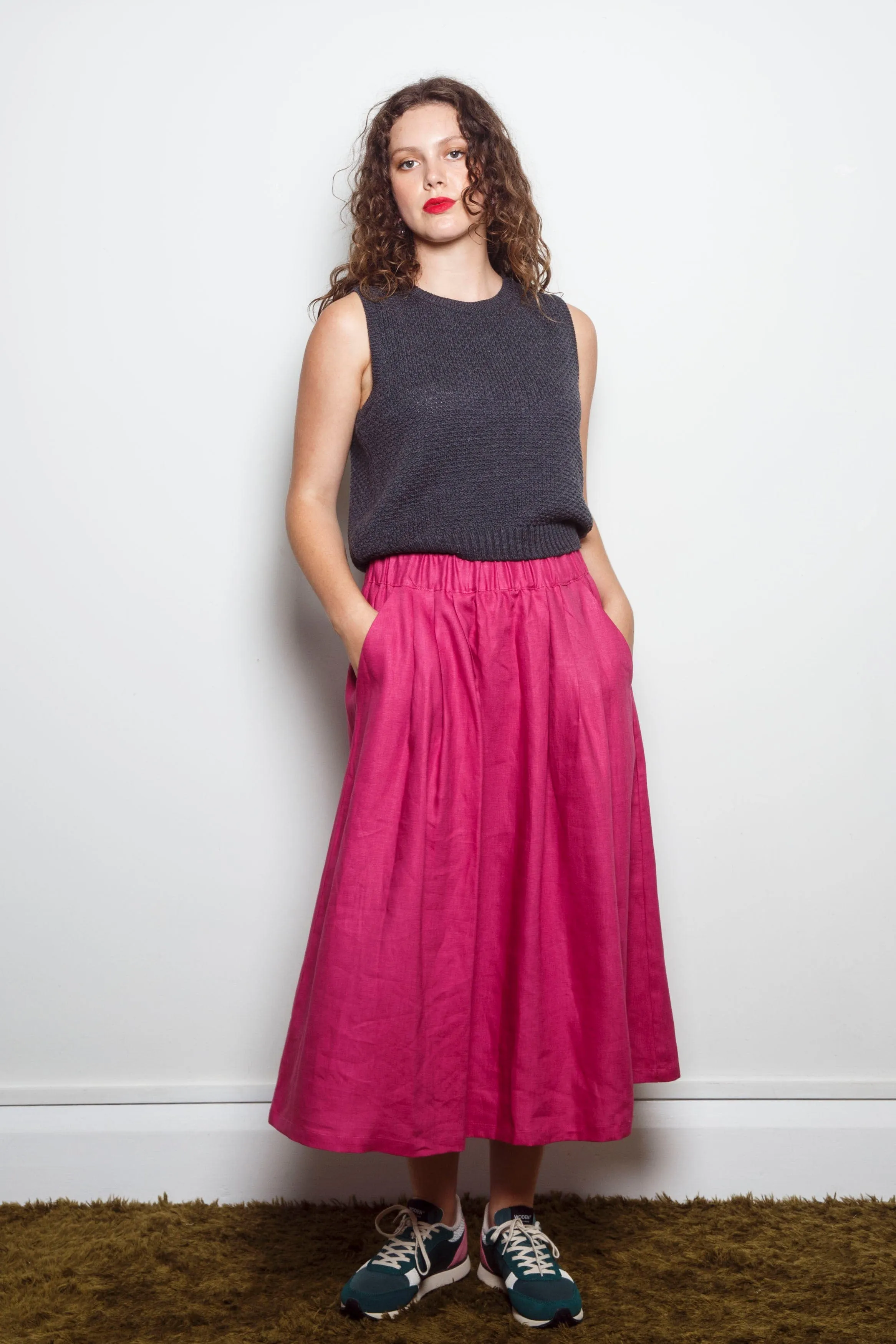 Dalston Sapphire Skirt Raspberry