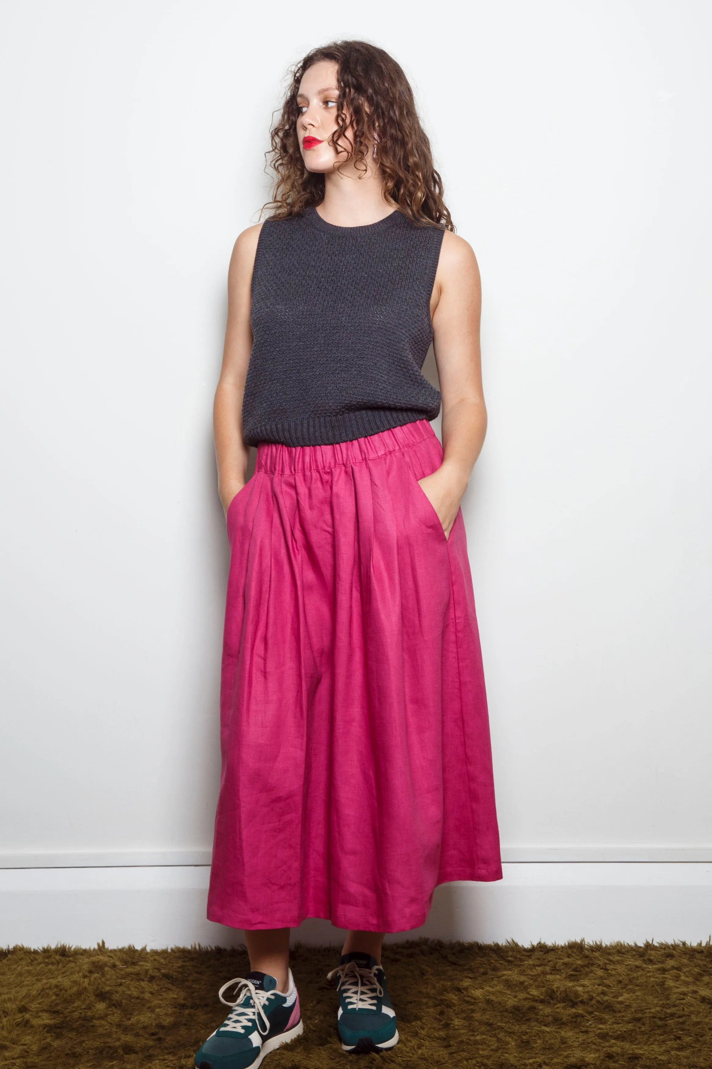 Dalston Sapphire Skirt Raspberry