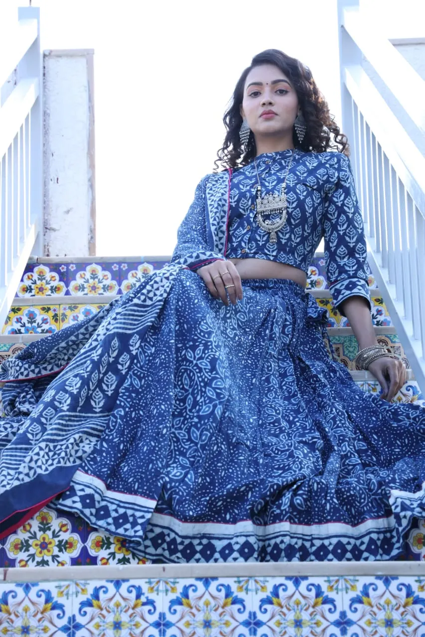 Designer Top & skirt Printed Lehenga