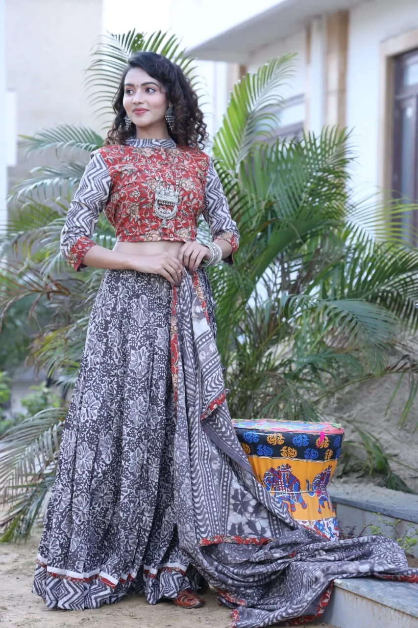 Designer Top & skirt Printed Lehenga