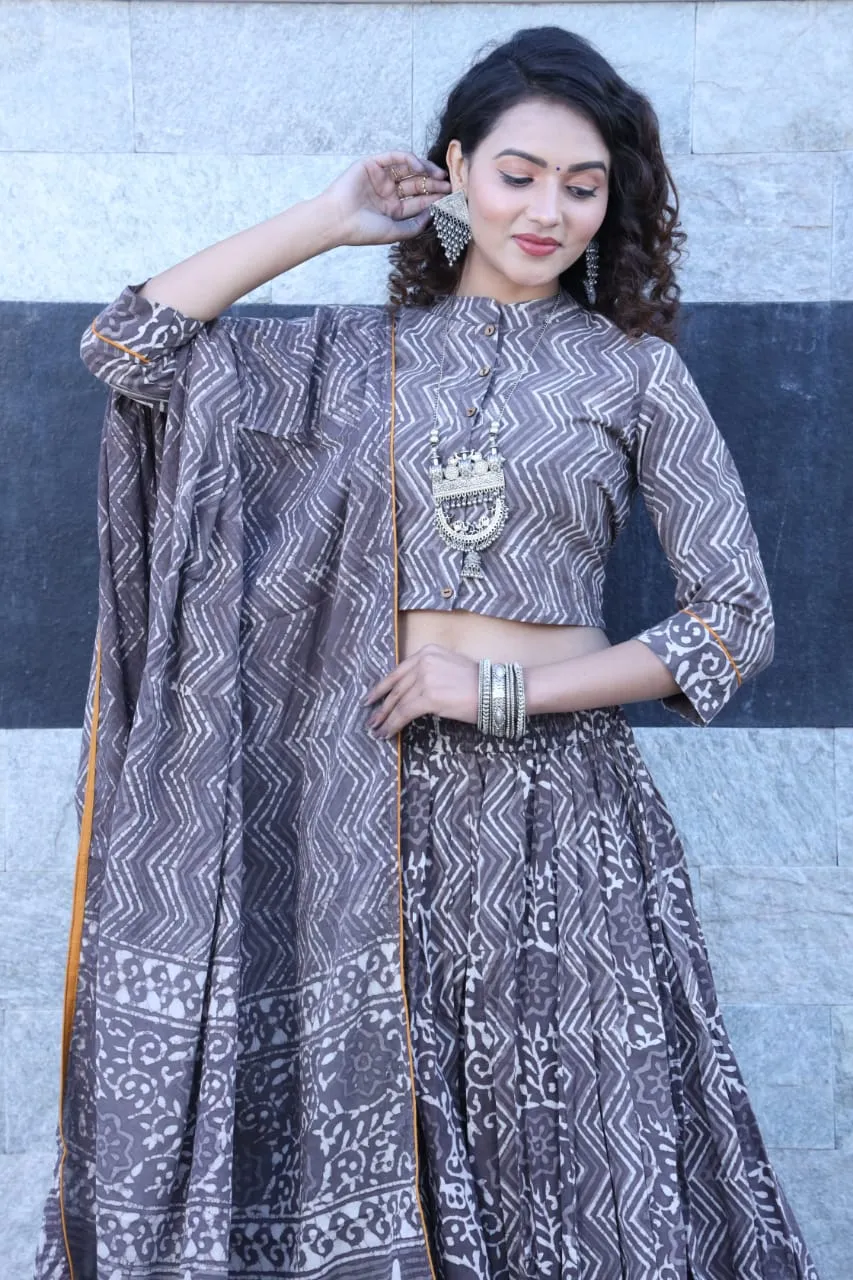 Designer Top & skirt Printed Lehenga