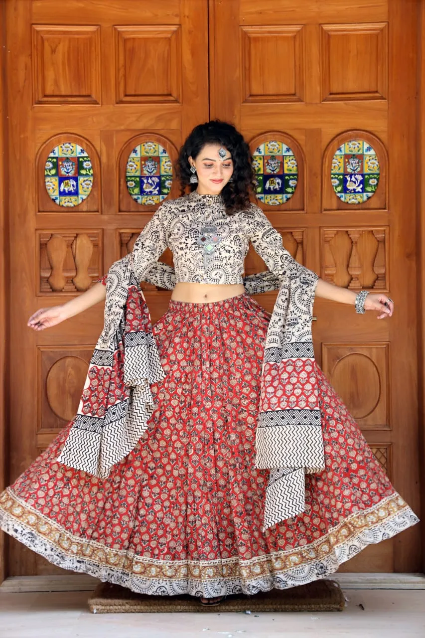 Designer Top & skirt Printed Lehenga