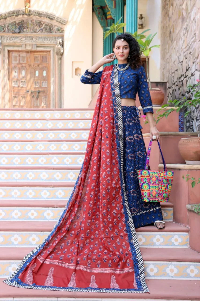 Designer Top & skirt Printed Lehenga