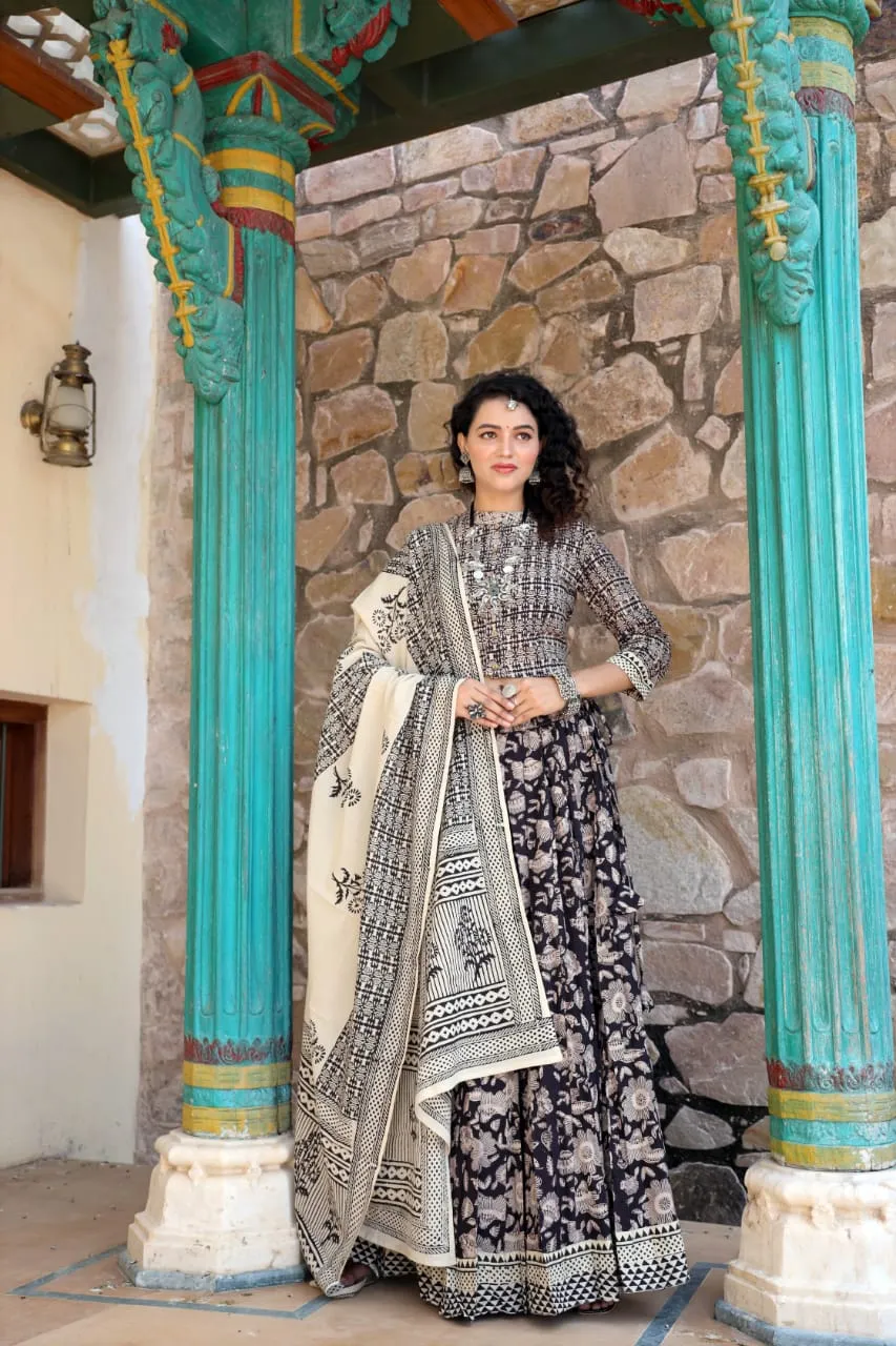 Designer Top & skirt Printed Lehenga