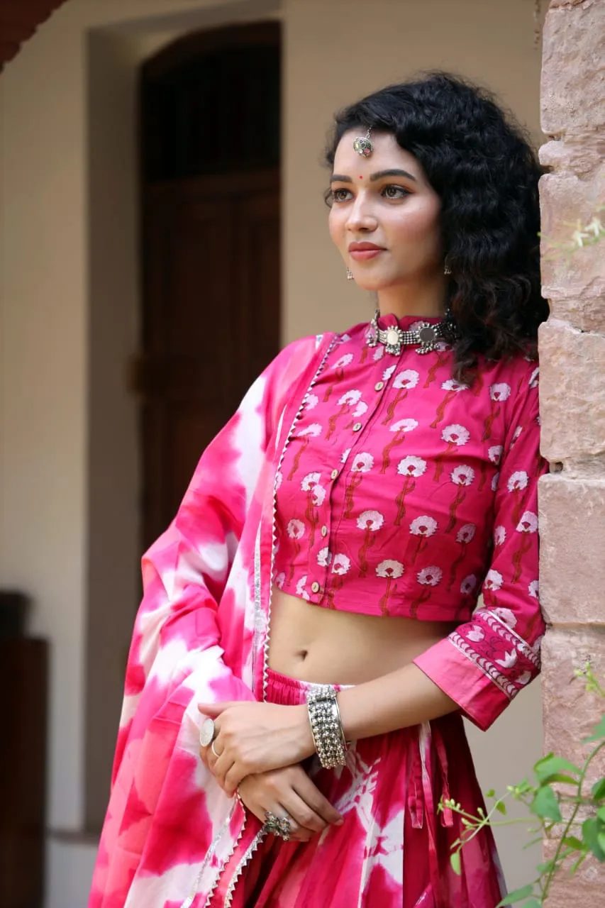 Designer Top & skirt Printed Lehenga