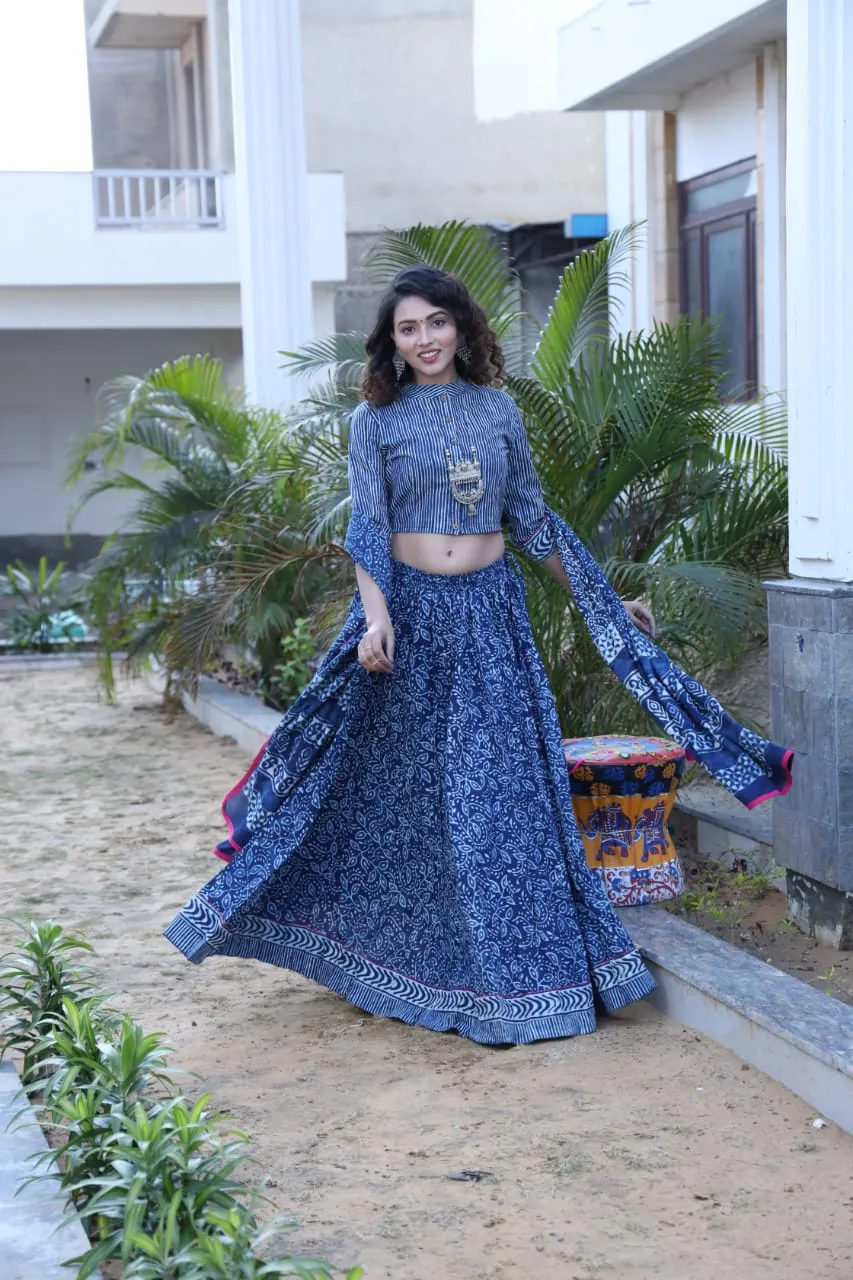 Designer Top & skirt Printed Lehenga