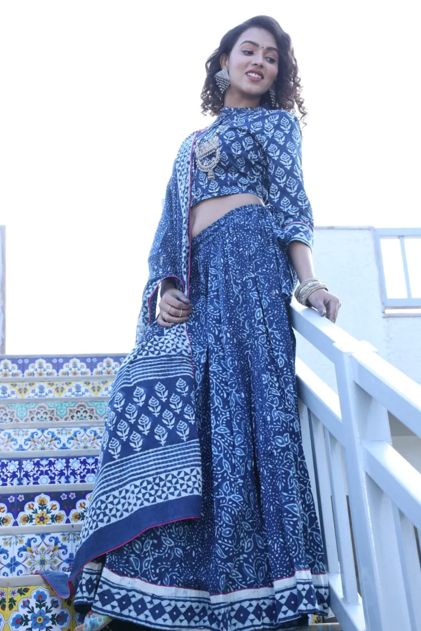 Designer Top & skirt Printed Lehenga