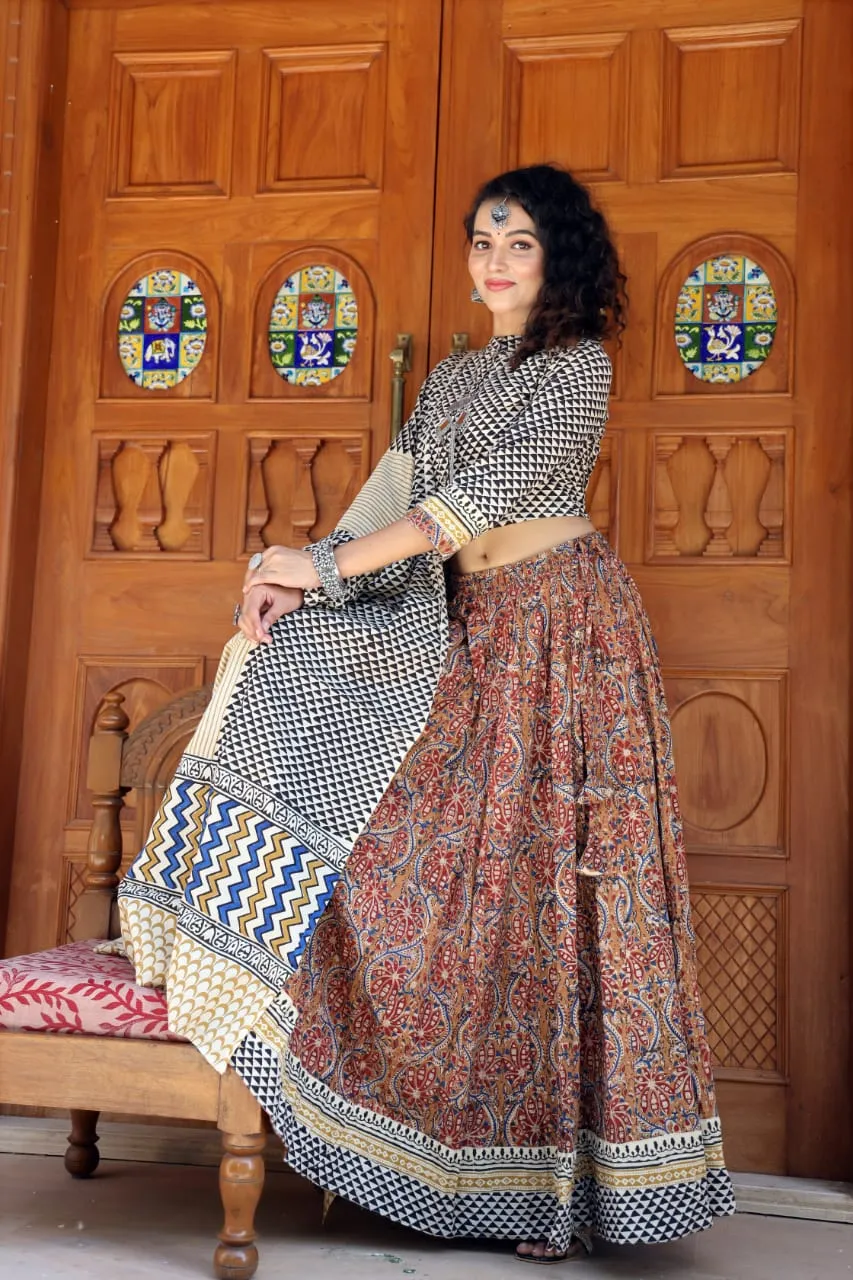 Designer Top & skirt Printed Lehenga