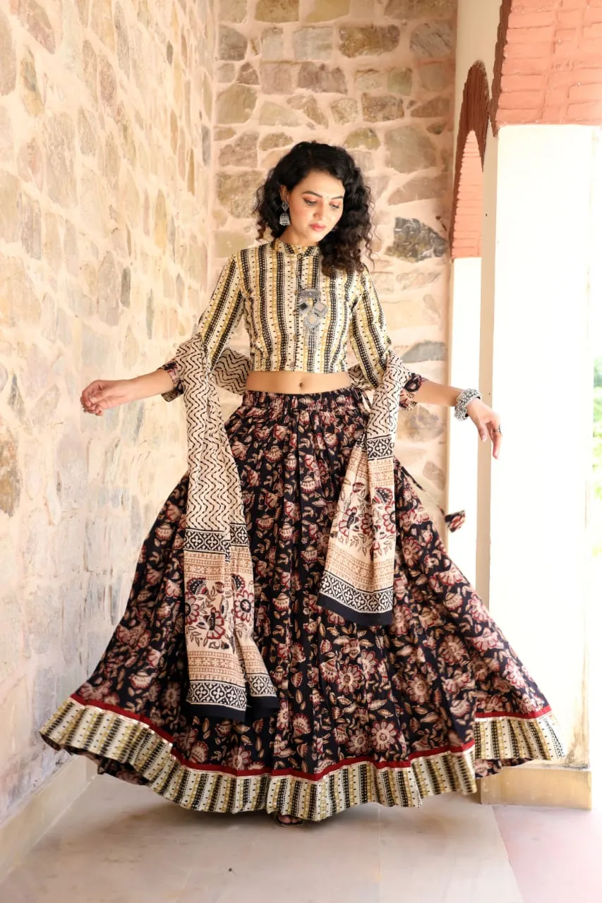 Designer Top & skirt Printed Lehenga