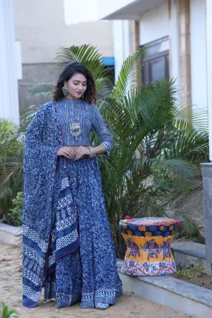 Designer Top & skirt Printed Lehenga