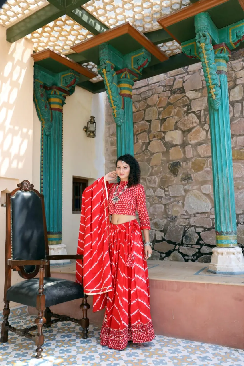 Designer Top & skirt Printed Lehenga