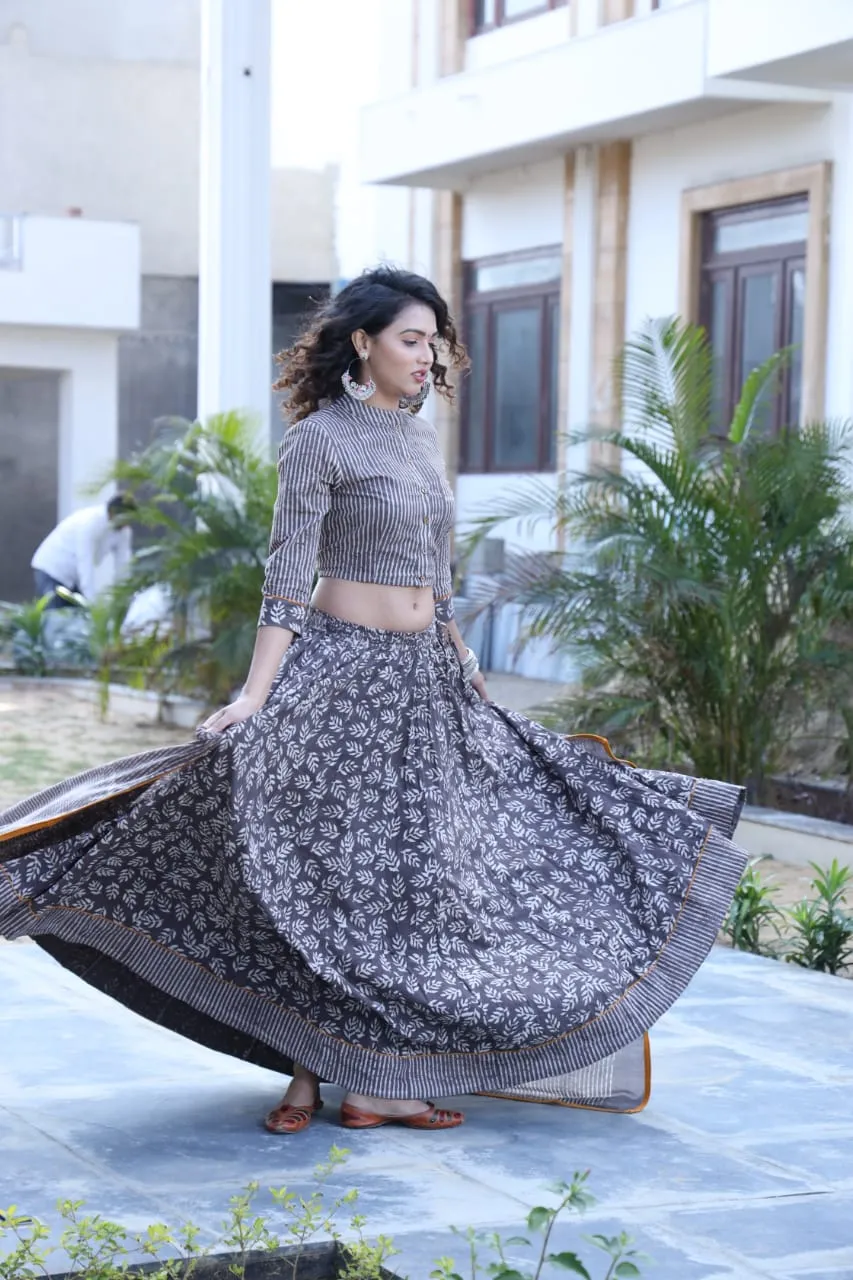 Designer Top & skirt Printed Lehenga