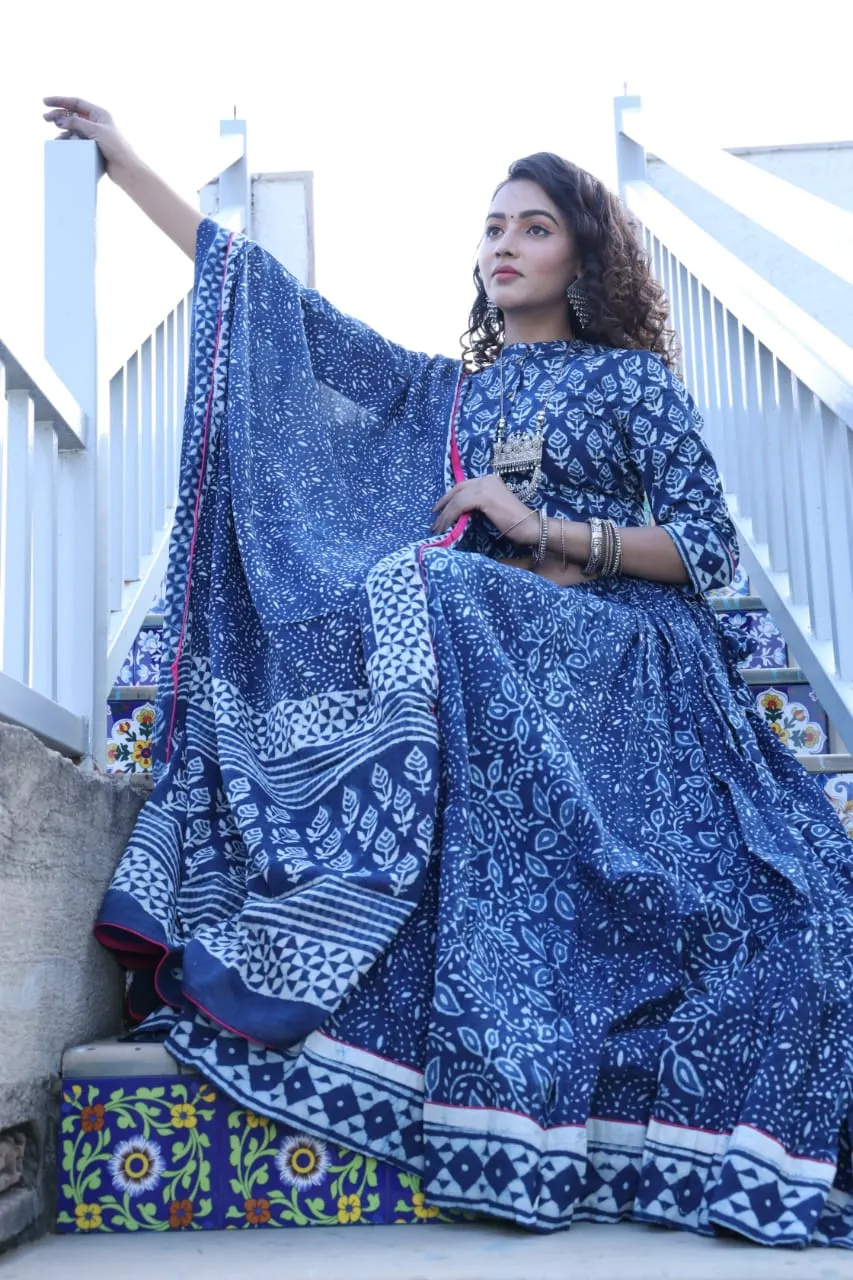 Designer Top & skirt Printed Lehenga