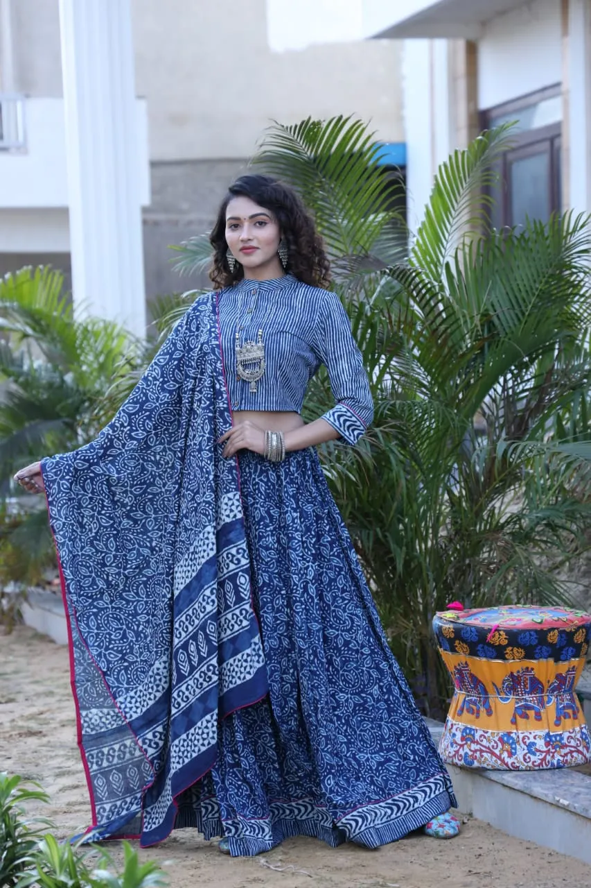 Designer Top & skirt Printed Lehenga
