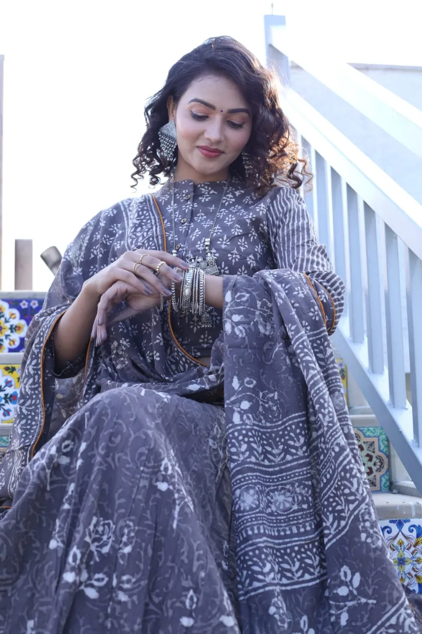 Designer Top & skirt Printed Lehenga