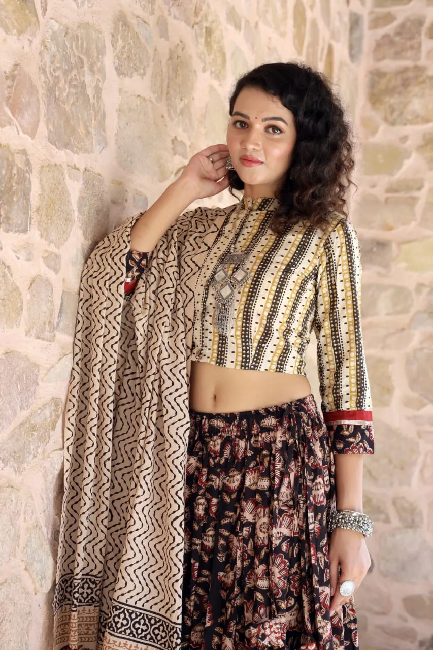 Designer Top & skirt Printed Lehenga