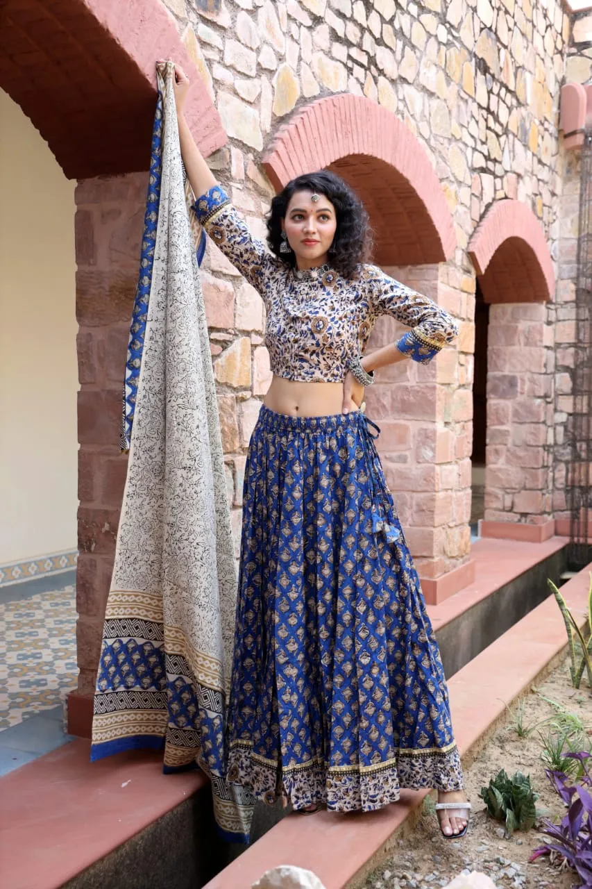 Designer Top & skirt Printed Lehenga