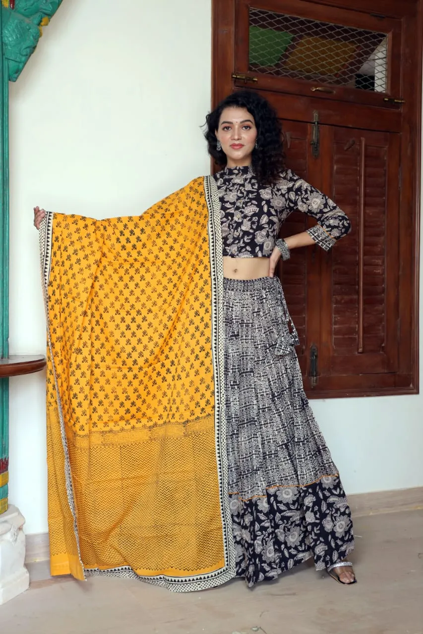 Designer Top & skirt Printed Lehenga