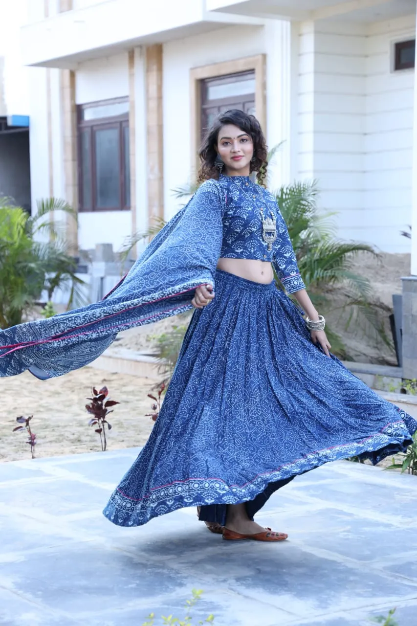 Designer Top & skirt Printed Lehenga
