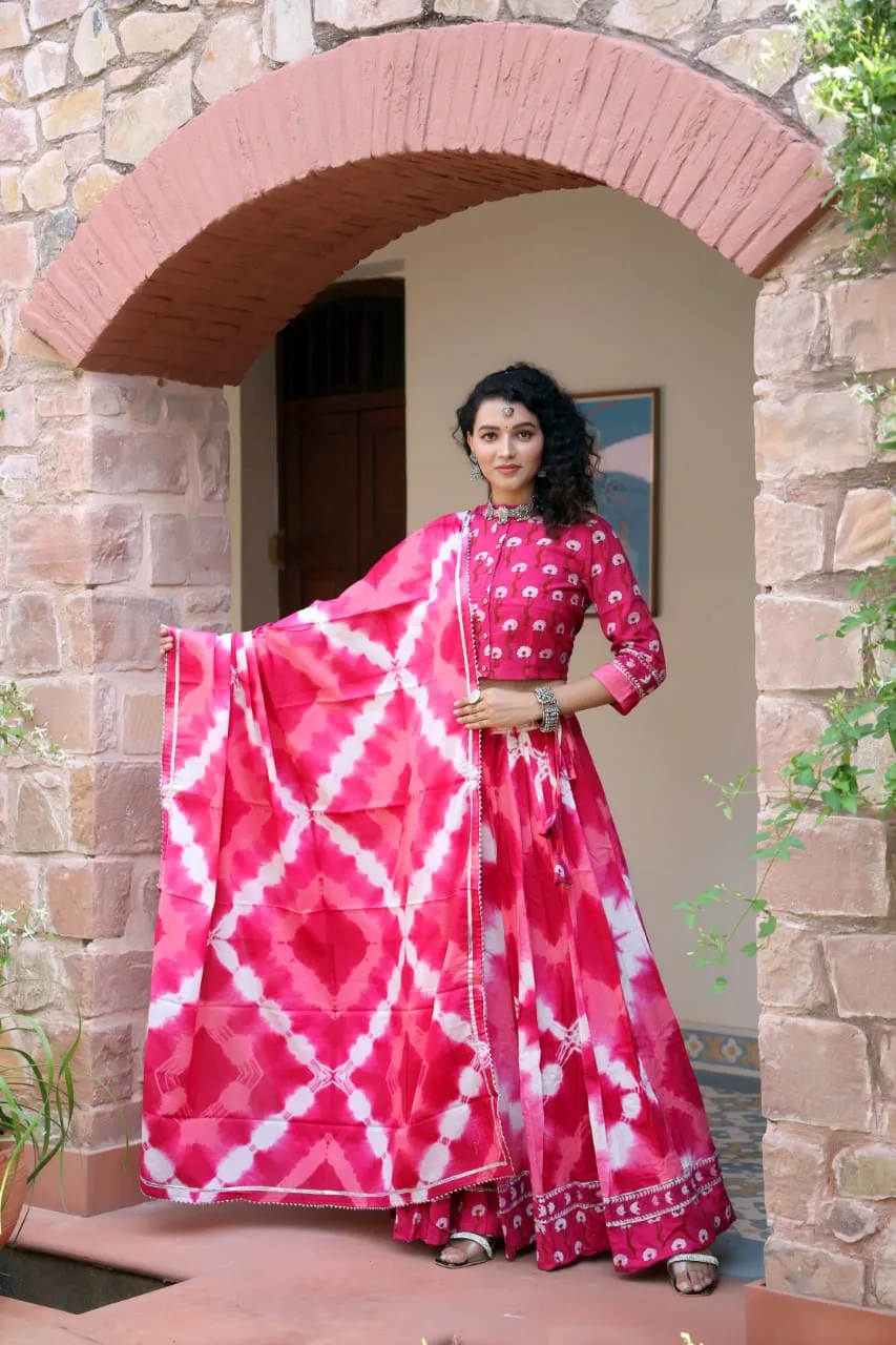 Designer Top & skirt Printed Lehenga