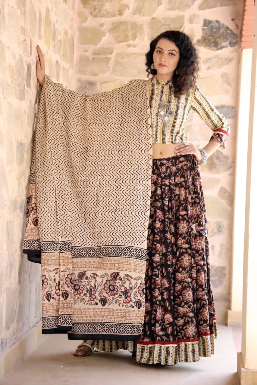 Designer Top & skirt Printed Lehenga