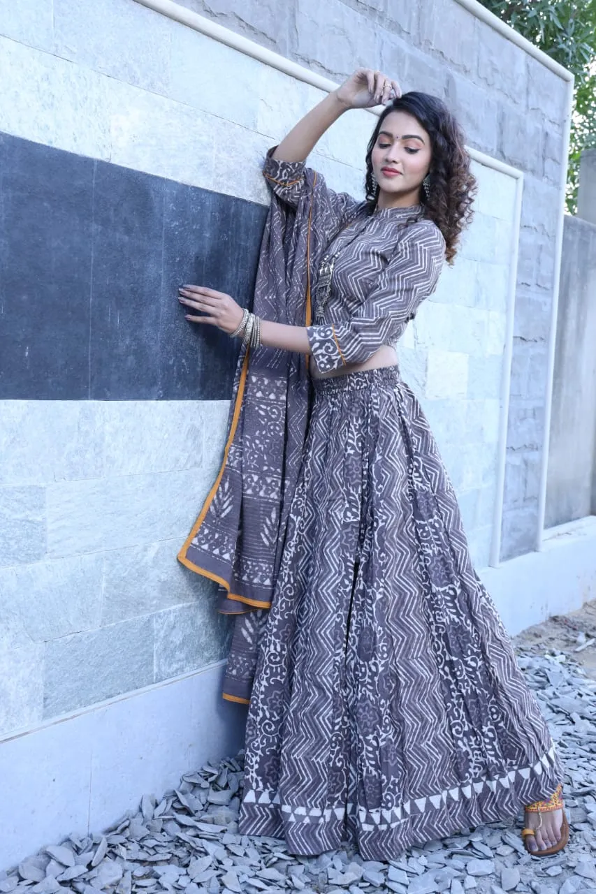 Designer Top & skirt Printed Lehenga