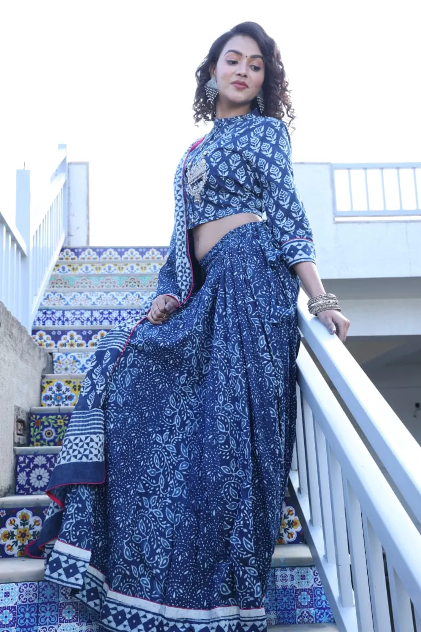 Designer Top & skirt Printed Lehenga