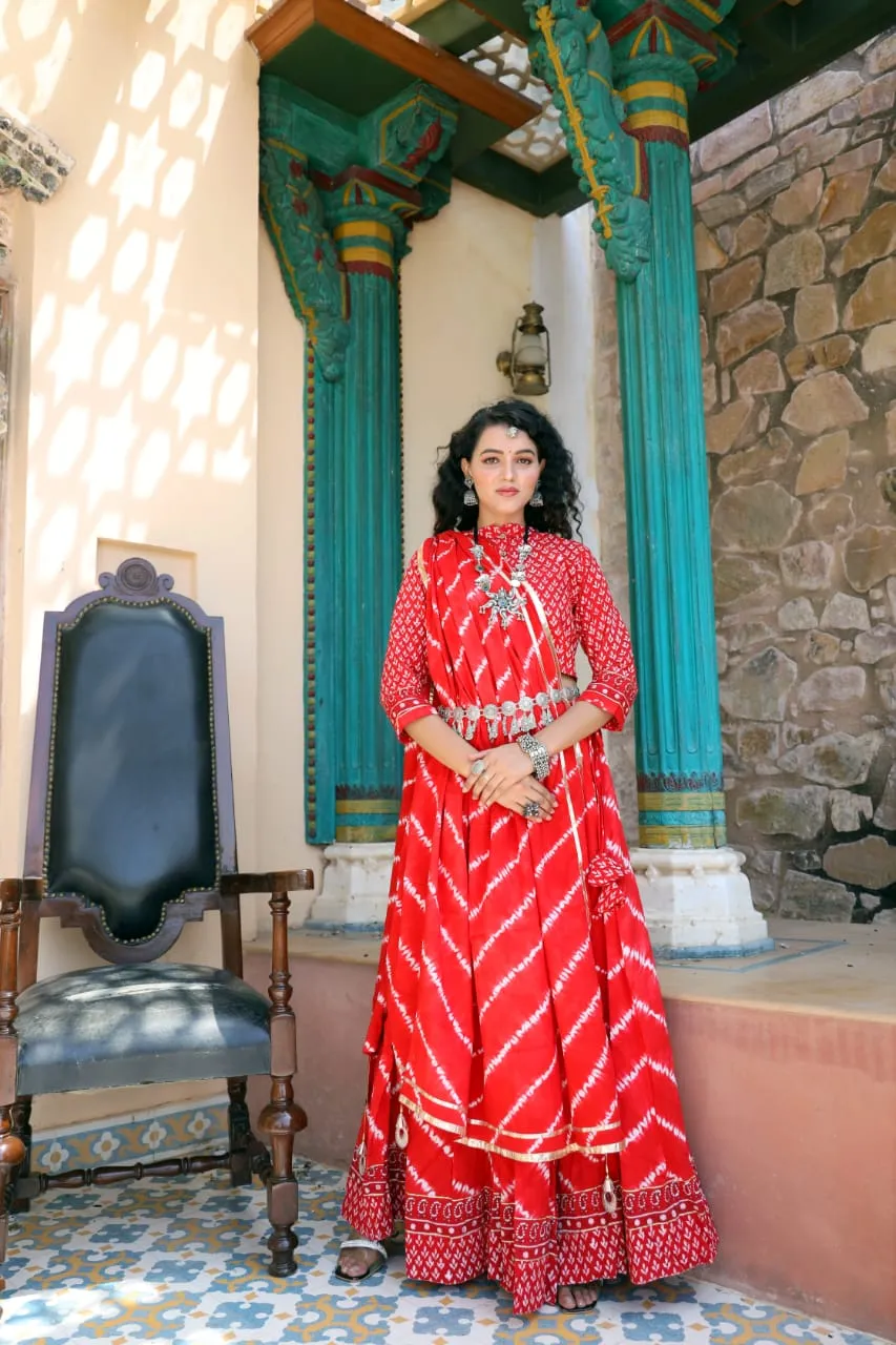 Designer Top & skirt Printed Lehenga