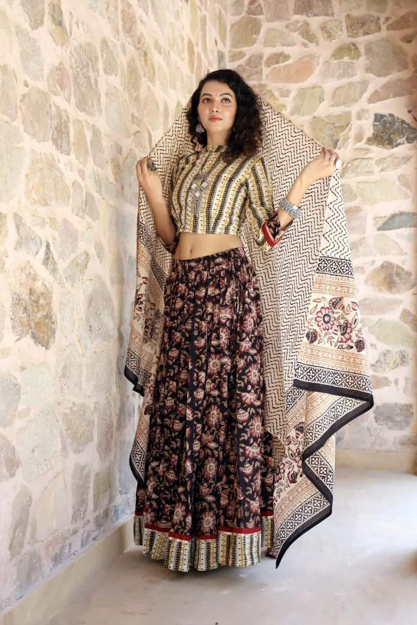 Designer Top & skirt Printed Lehenga