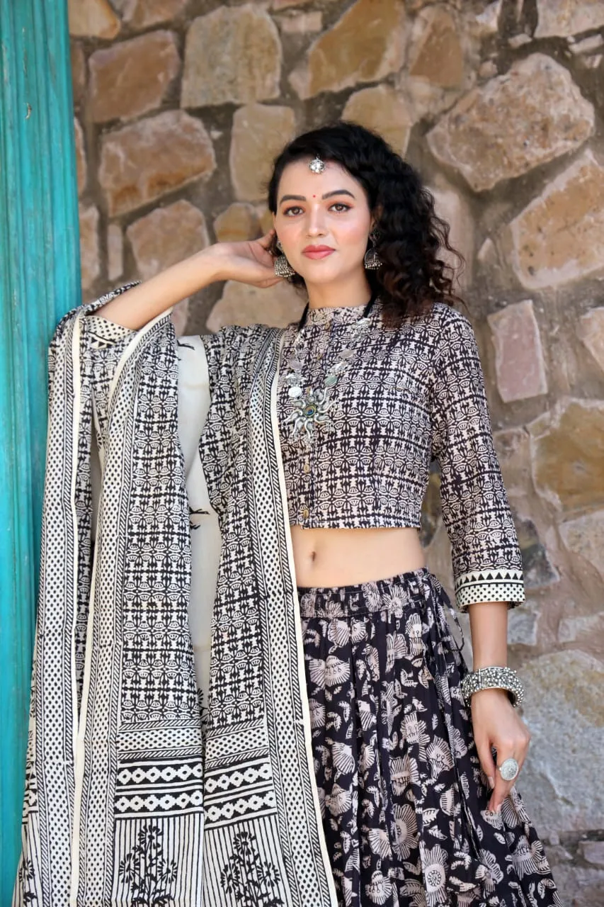 Designer Top & skirt Printed Lehenga