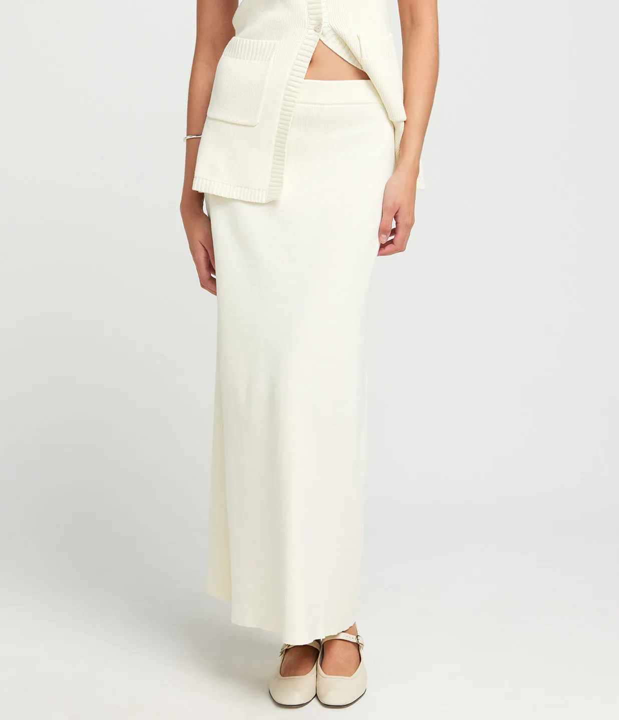Ines Maxi Skirt in Silence