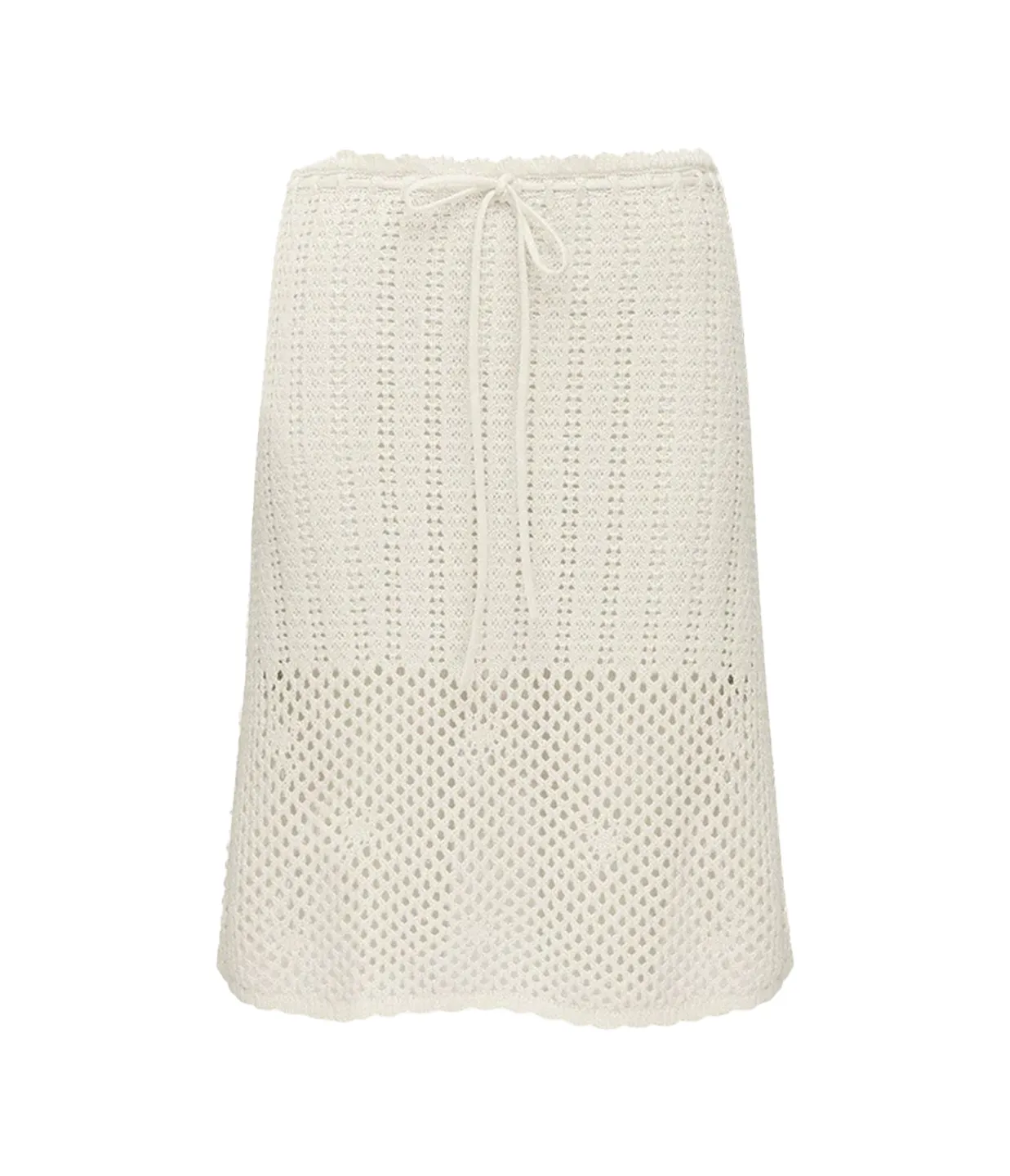 Pointelle Midi Skirt in Fleur