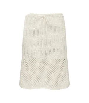 Pointelle Midi Skirt in Fleur