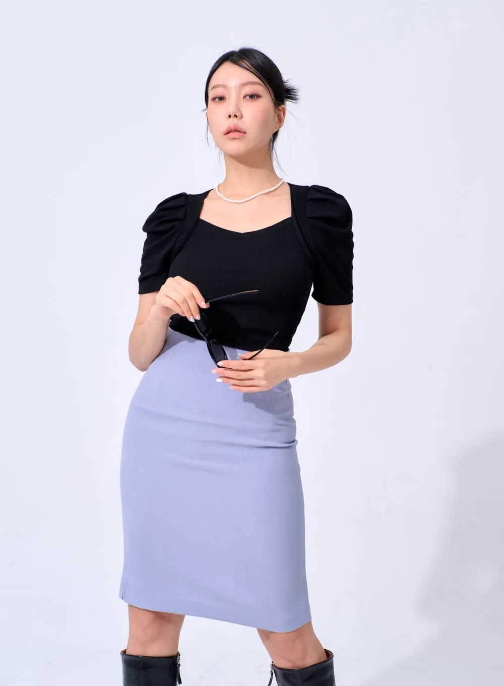 Puff Sleeve Tee IA324
