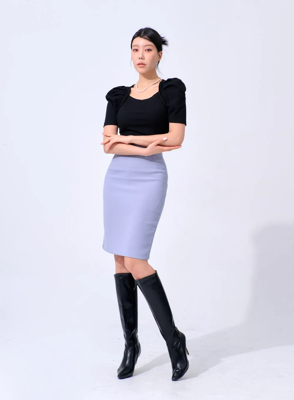 Puff Sleeve Tee IA324
