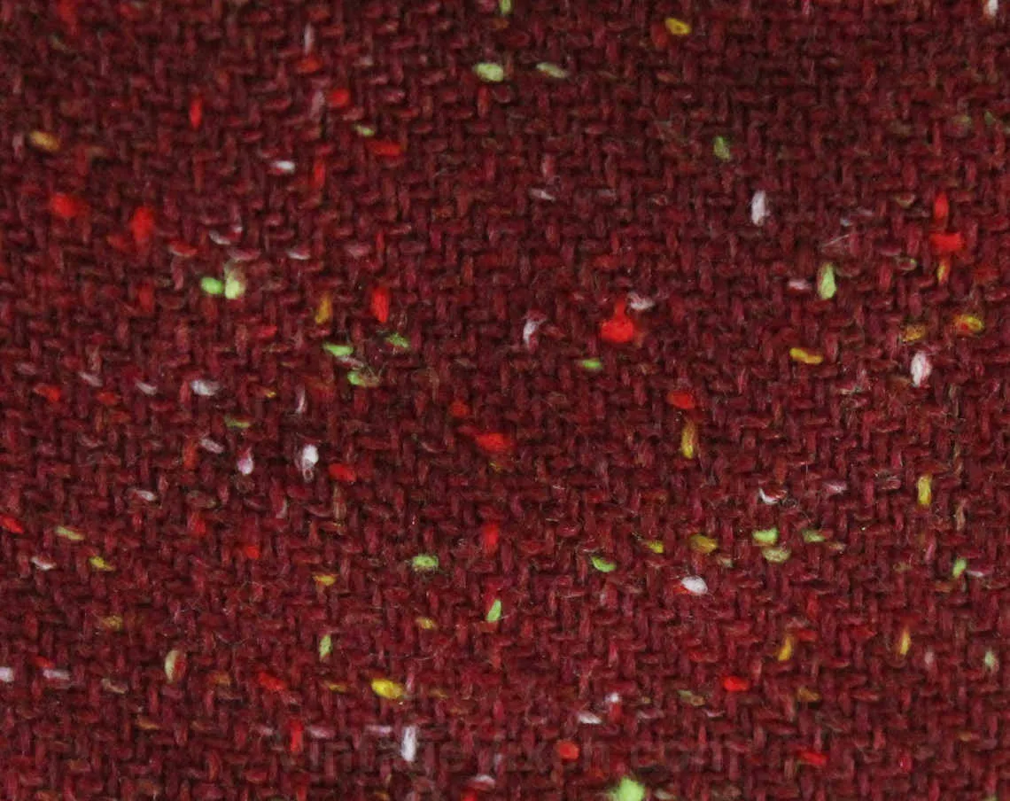 Size 8 Tweed Dress - 1970s Maroon Flecked Jumper - Sleeveless Bodice - V Neck - Racer Back - Cute Fall Style Long Maxi - 70s NWT Deadstock